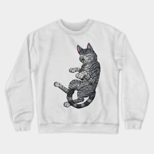 Grey Tabby Shorthair Crewneck Sweatshirt